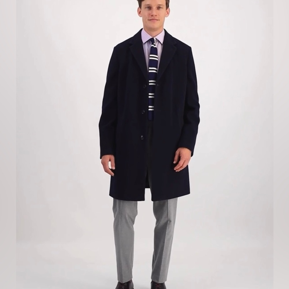 46R Tommy Hilfiger wool/cashmere blend men’s coat in black